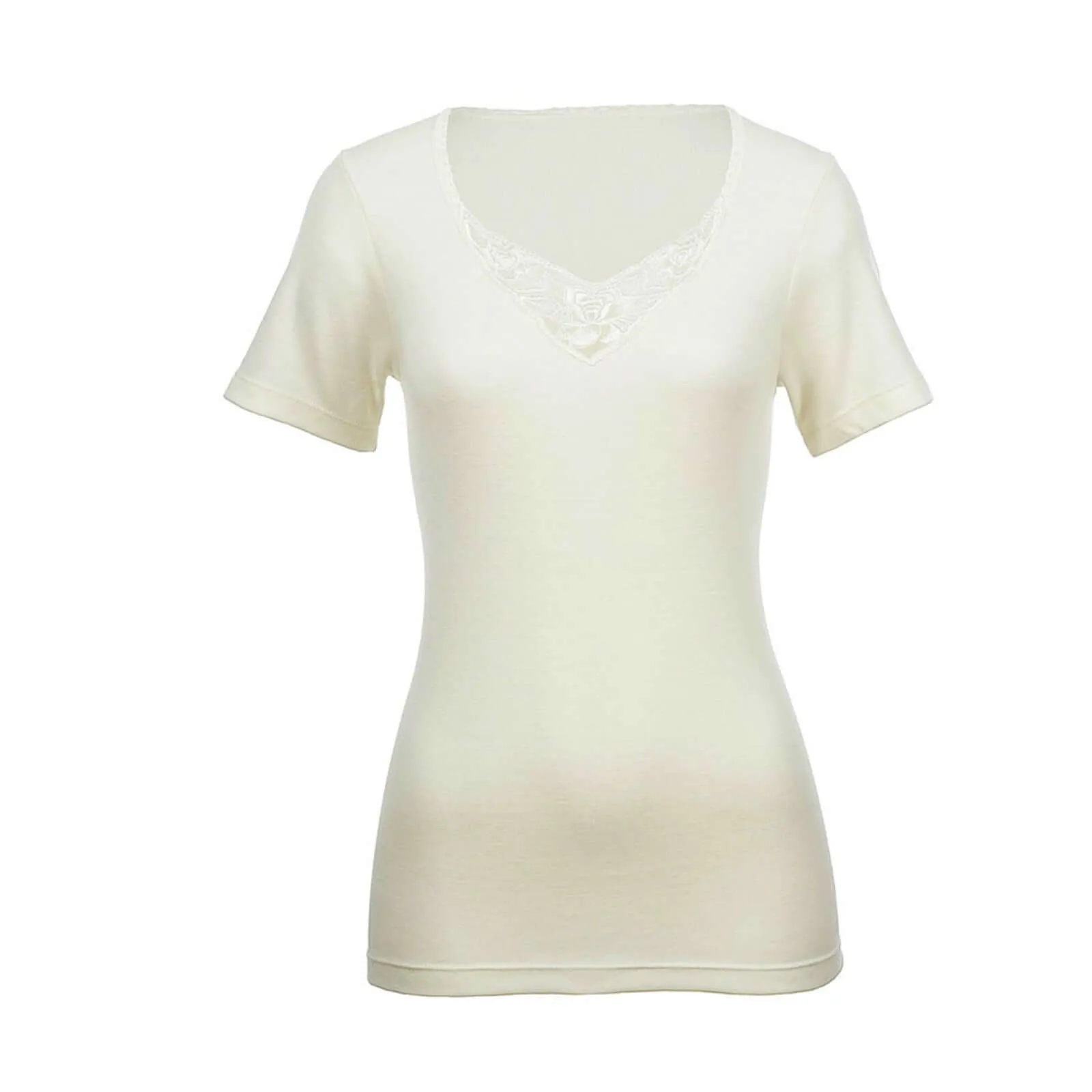 100% Pure Merino Wool Womens Short Sleeve Thermal