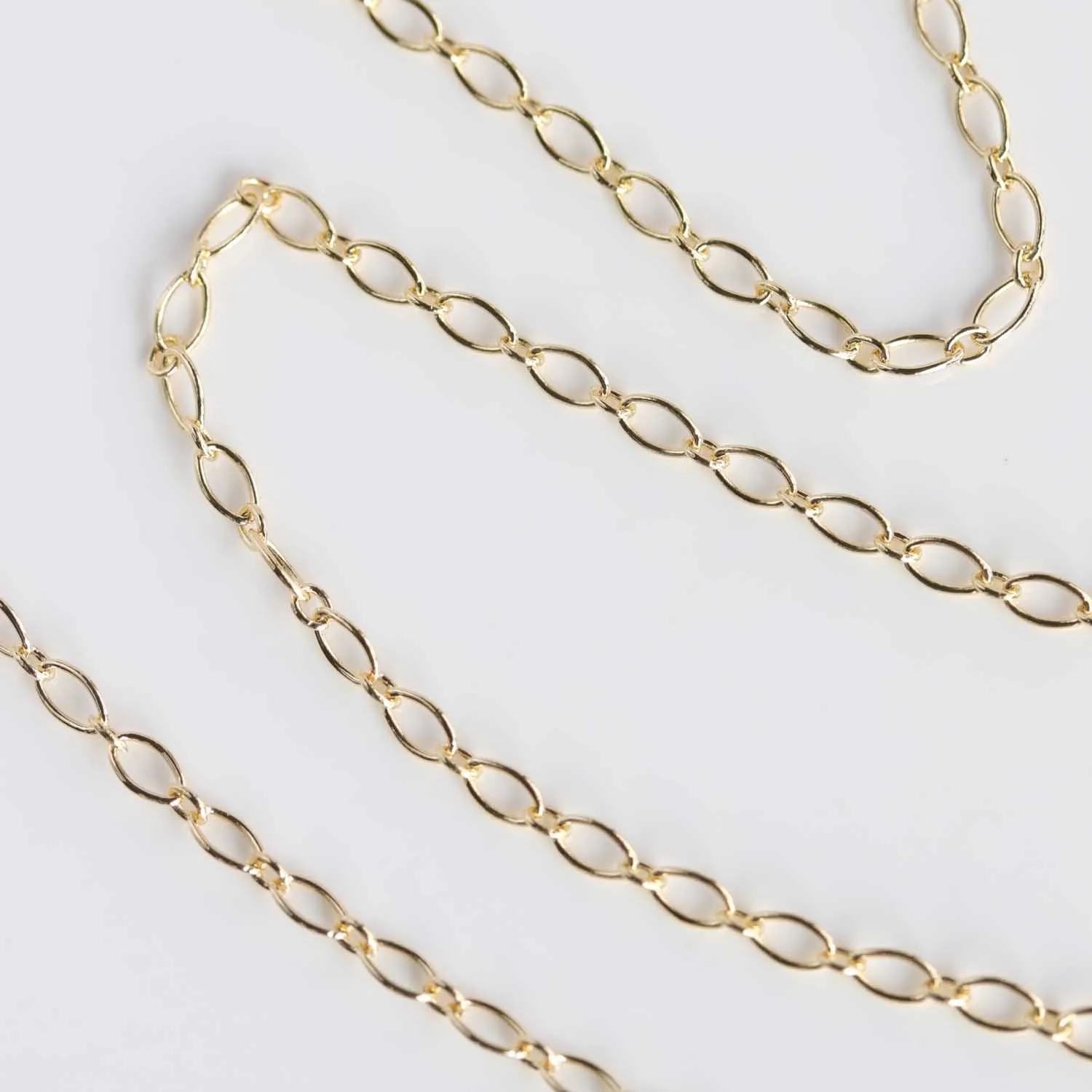 2.1mm Oval Long & Short Chain