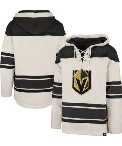 '47 Men's NHL Vegas Golden Knights Rockaway Lace-Up Pullover Hoodie