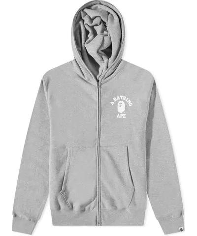 A Bathing Ape Men's College Relaxed Fit Full Zip Hoodie