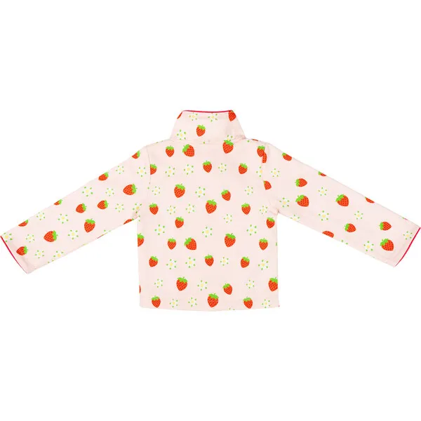 A Leading Role Adult Strawberry Shortcake Premium Cooking Jacket, Pink