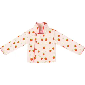 A Leading Role Adult Strawberry Shortcake Premium Cooking Jacket, Pink