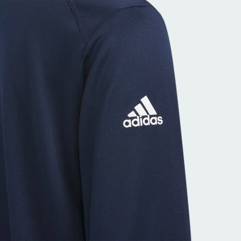 Adidas Boys Heather Quarter Zip Pullover HS3078