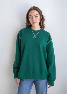 Ava Knit Crew Neck - Hunter Green