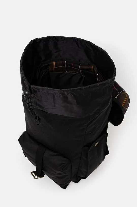 Barbour backpack black color smooth