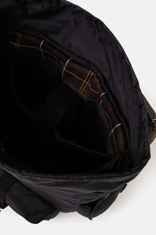 Barbour backpack black color smooth