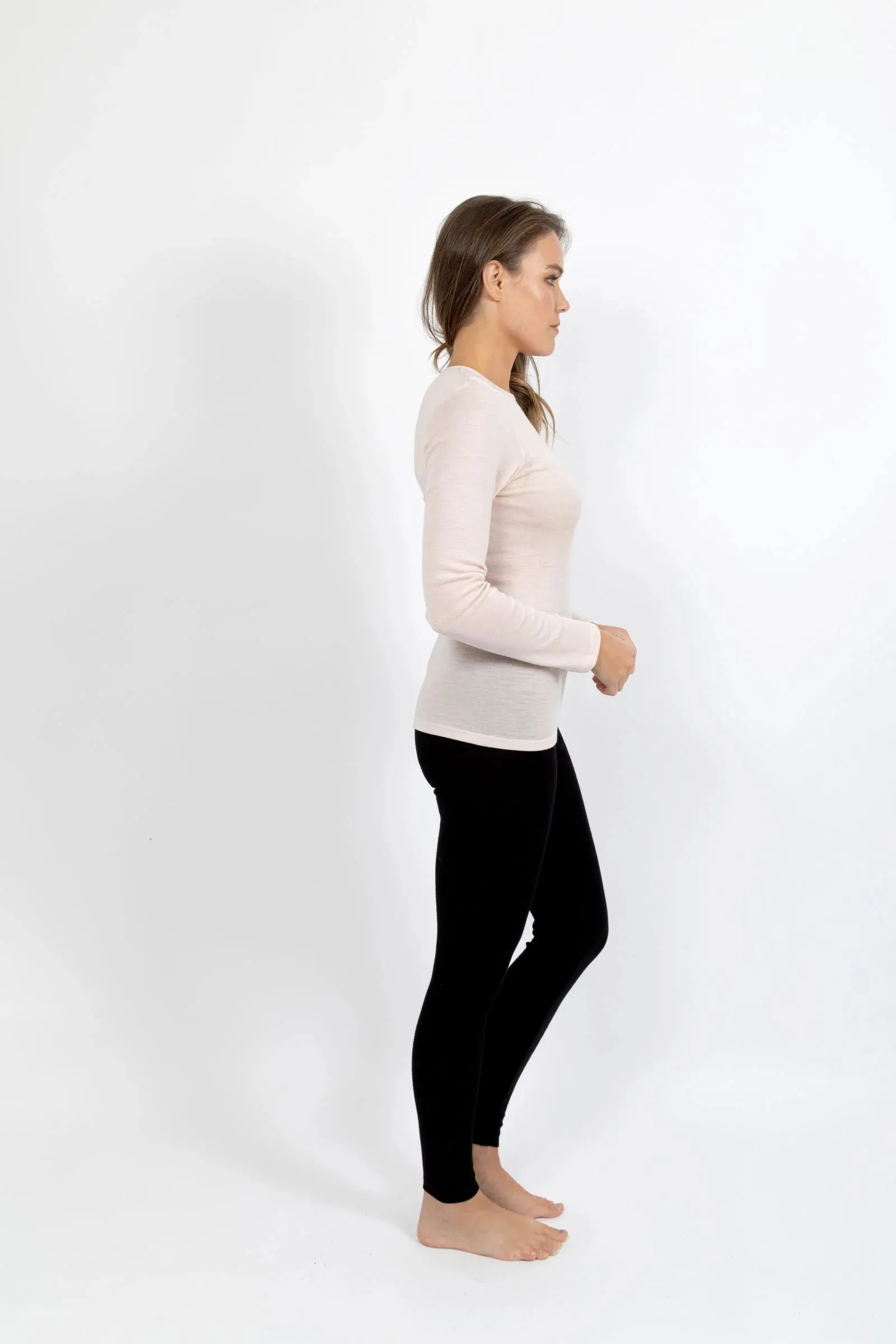 Baselayers - Pure Wool Scoop Neck  Long Sleeve Thermal