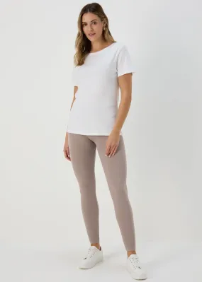 Beige Seamless Leggings