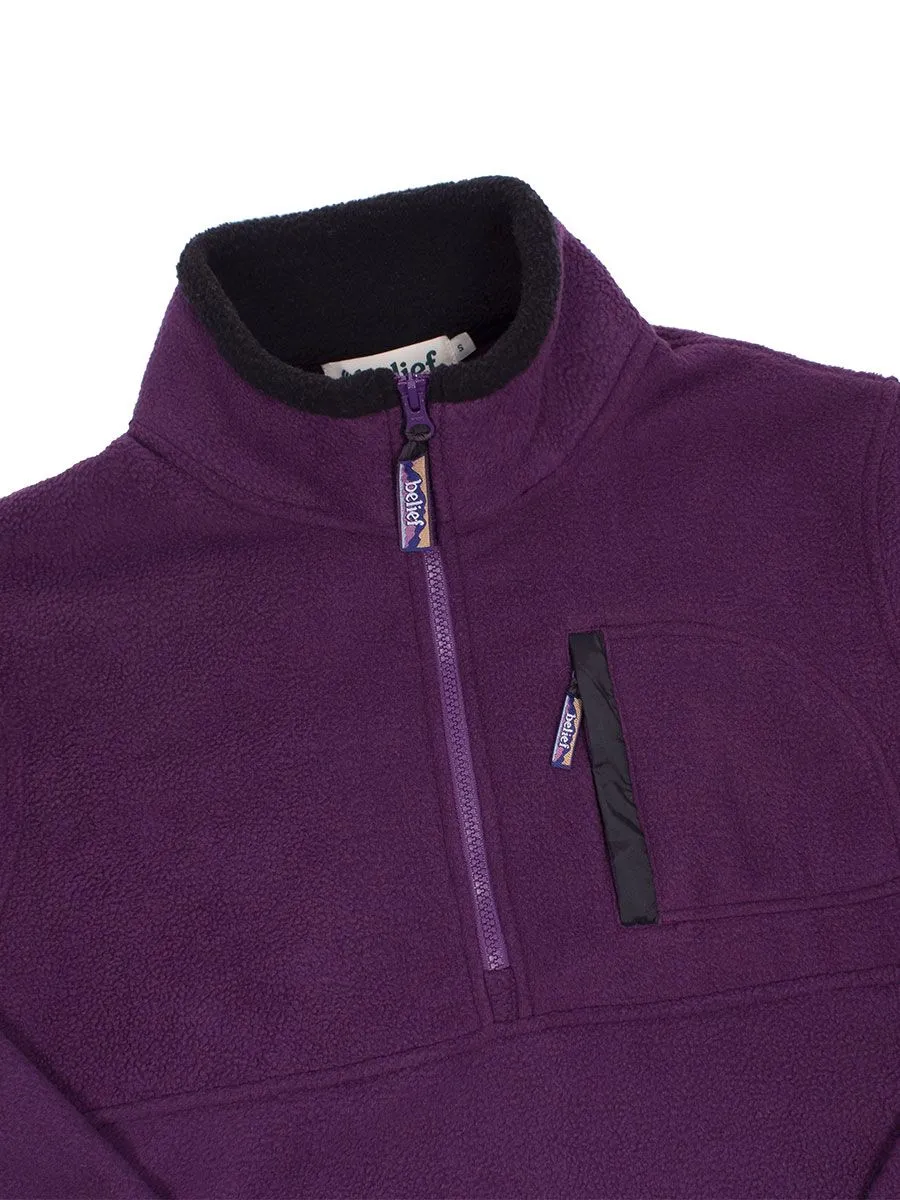 Belief Sherpa 1/2 Zip Pullover - Purple