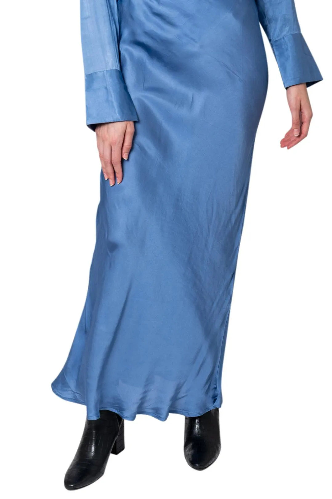 Bias cut long skirt