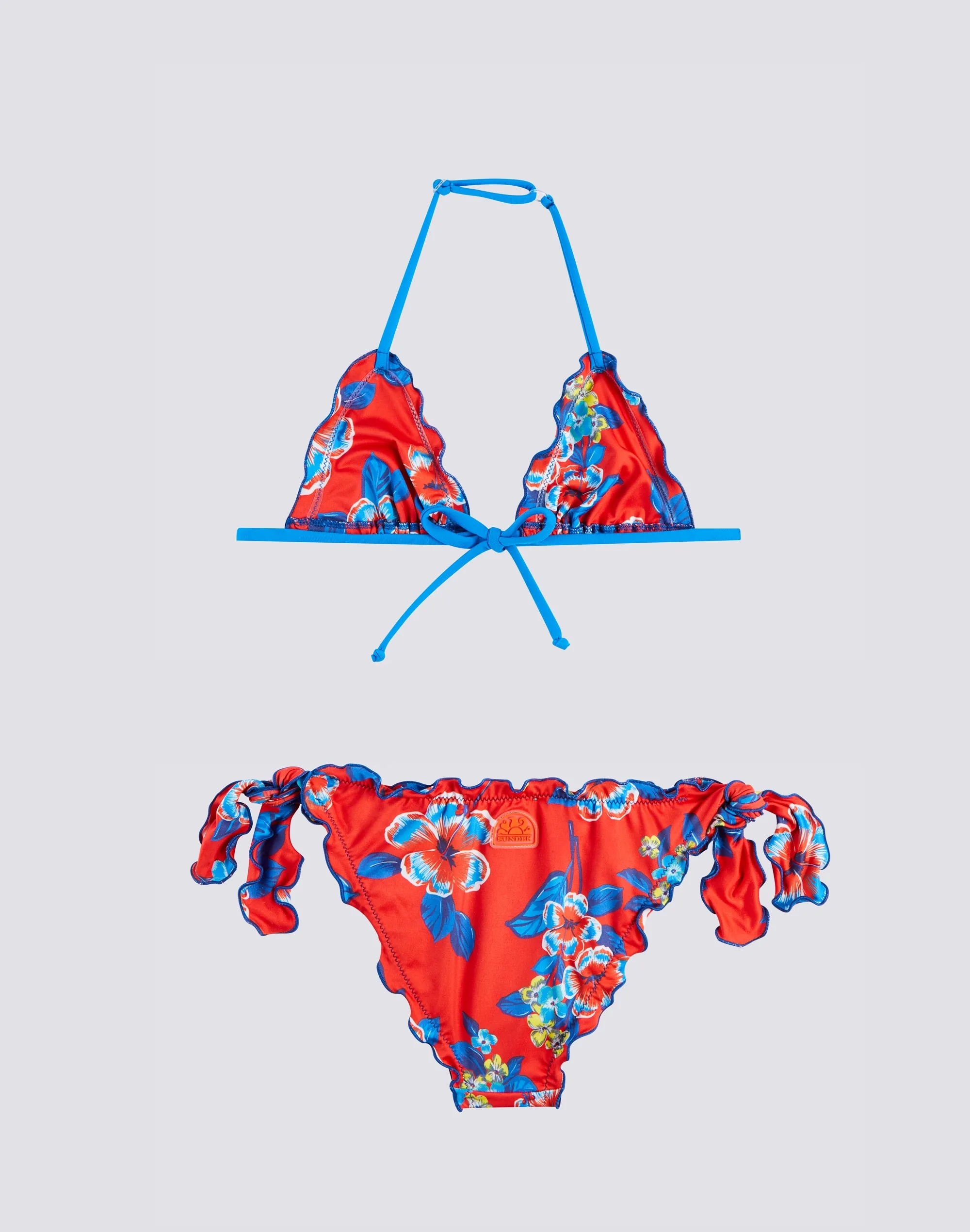 BIKINI BAMBINA CON STAMPA FLOREALE HIBI PANSY