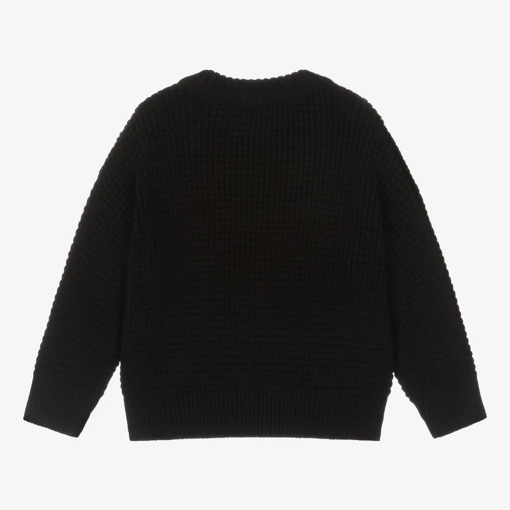 Black Cotton Sweater