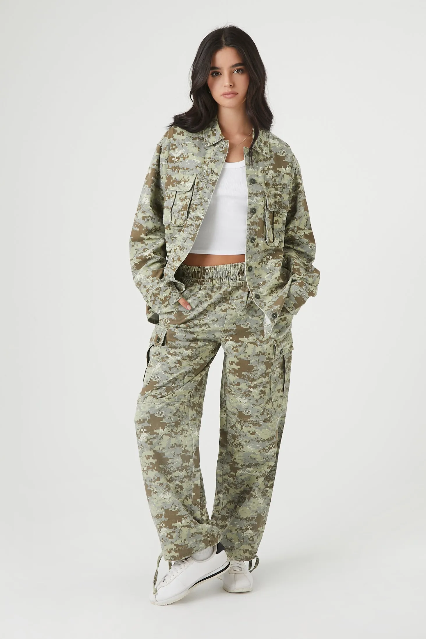 Camo Print Cargo Jogger