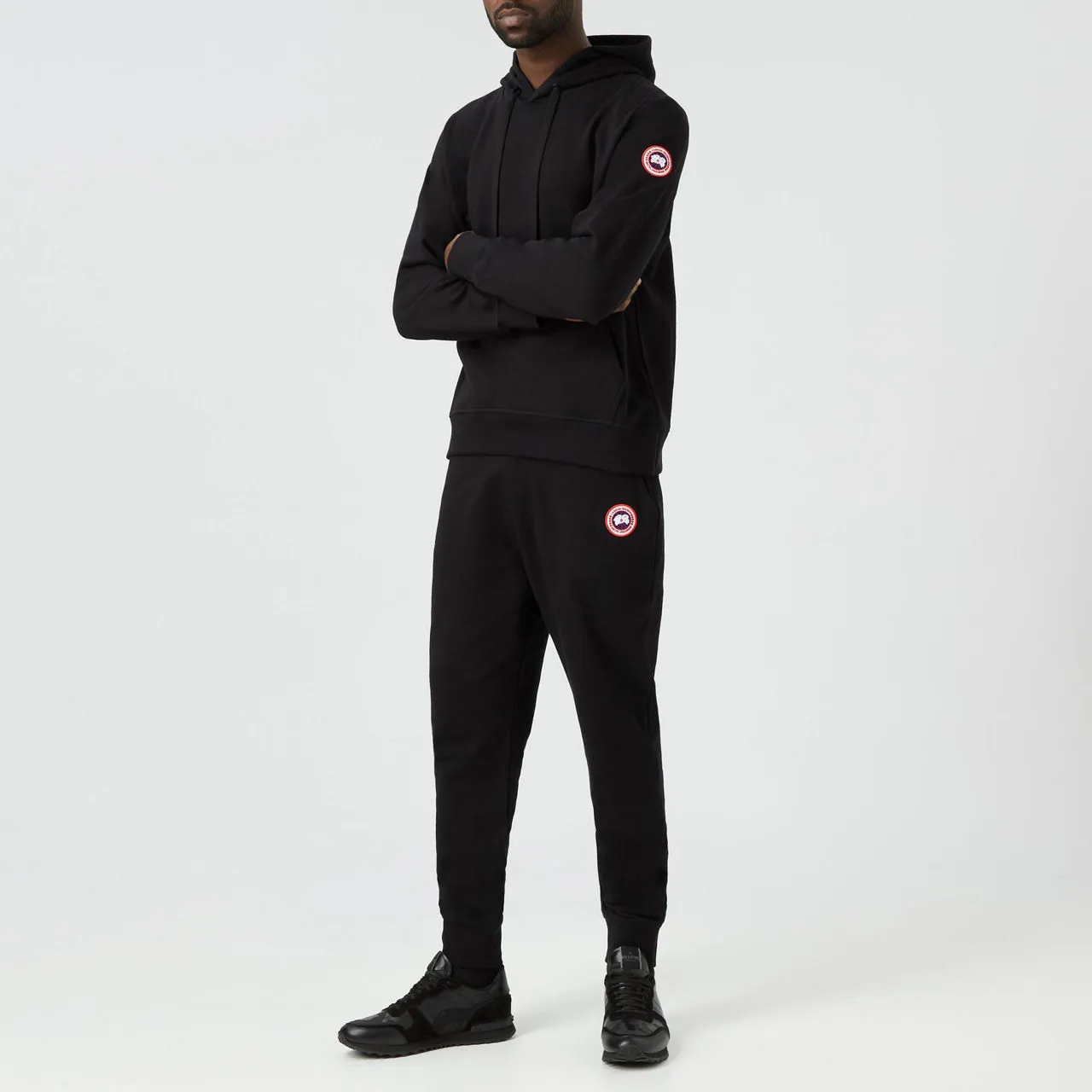 CANADA GOOSE Huron Logo Joggers - Black