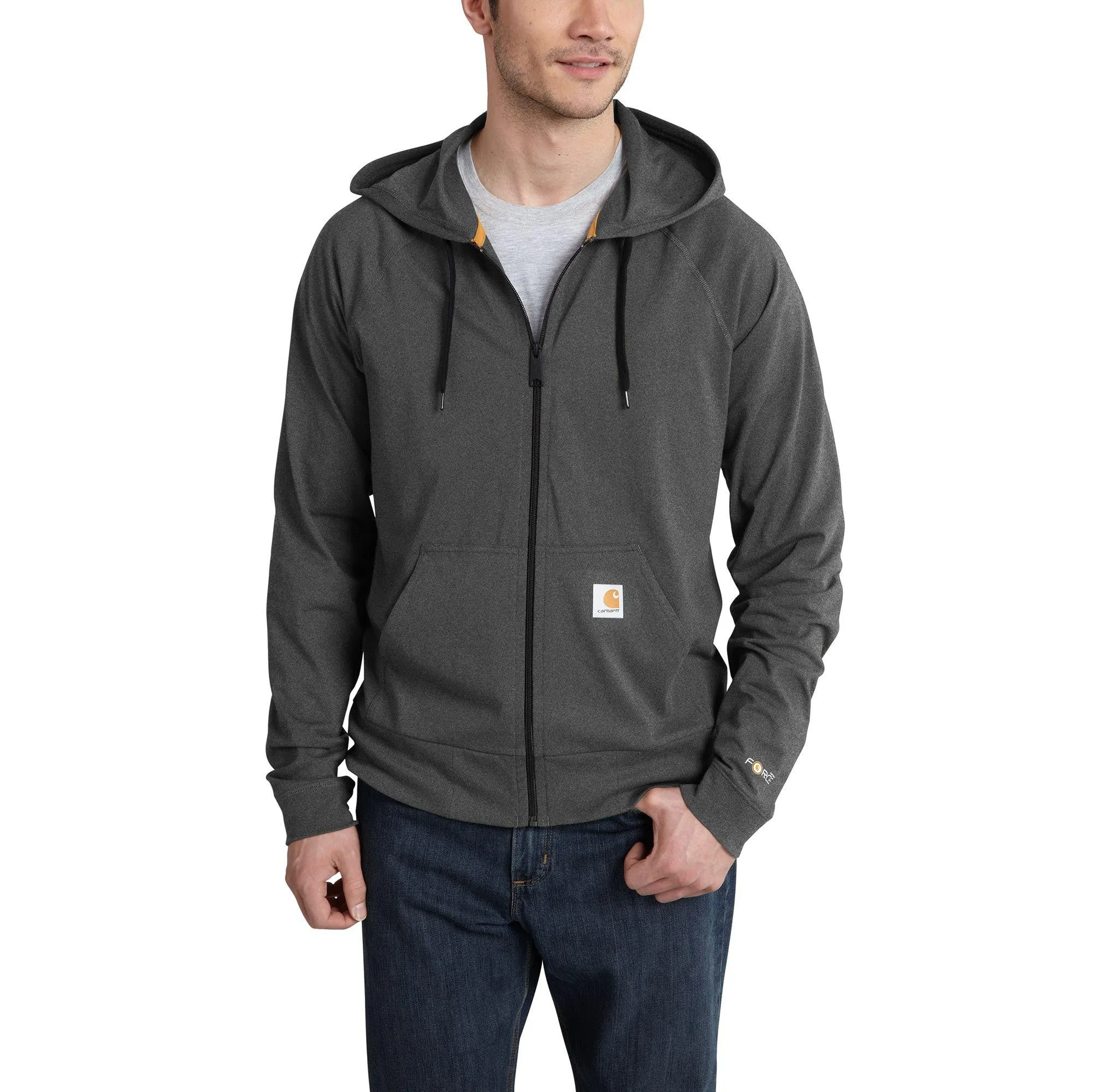 Carhartt Force Cotton Delmont Zip Front Hoodie