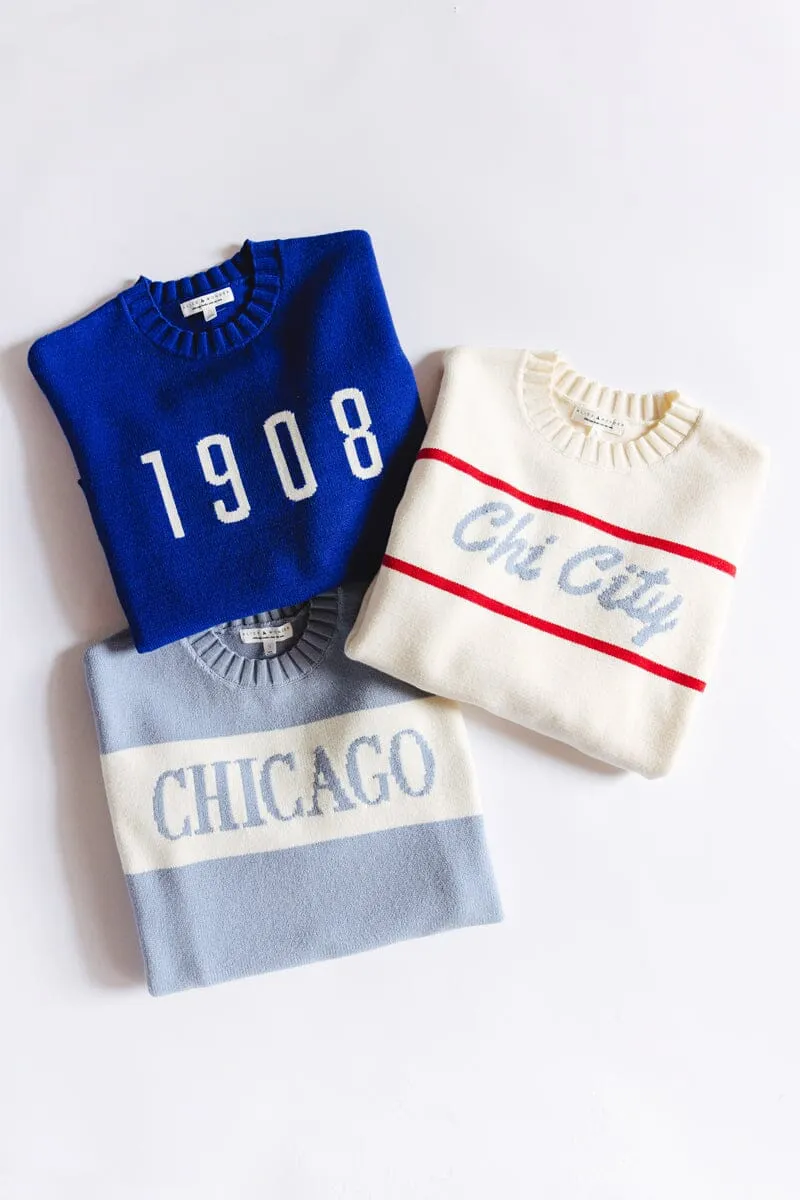 Chi City Varsity Stripe Sweater