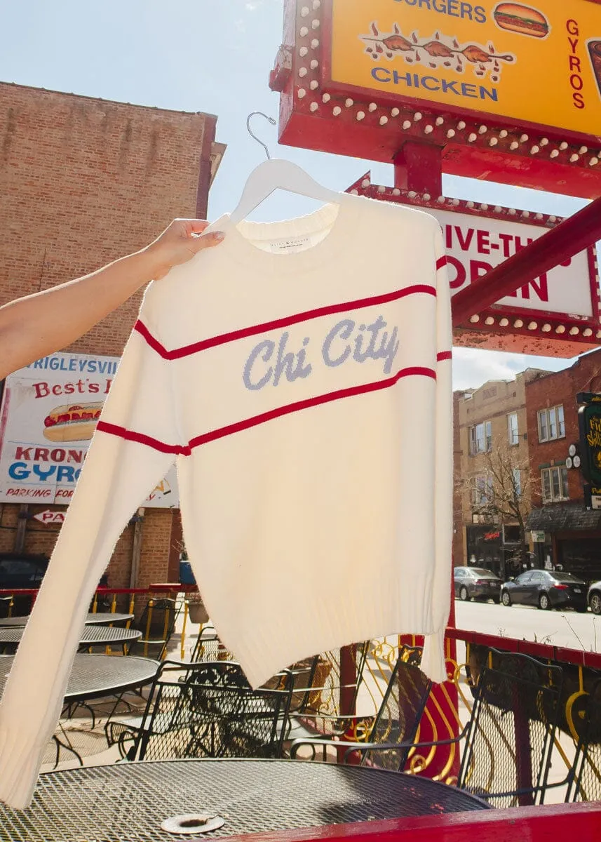 Chi City Varsity Stripe Sweater