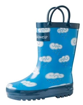 Clouds Loop Handle Rubber Rain Boots