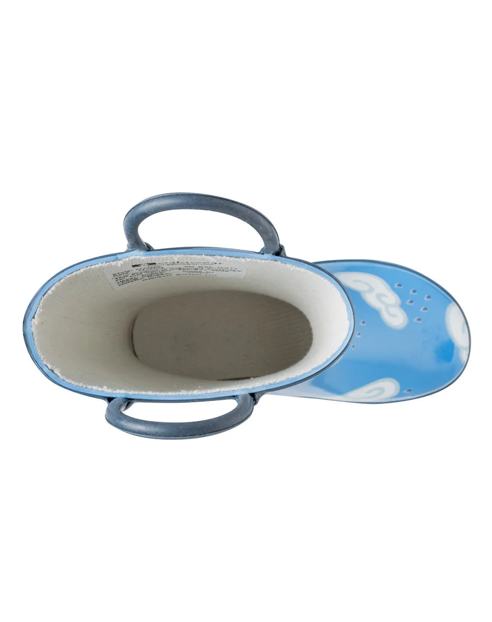 Clouds Loop Handle Rubber Rain Boots