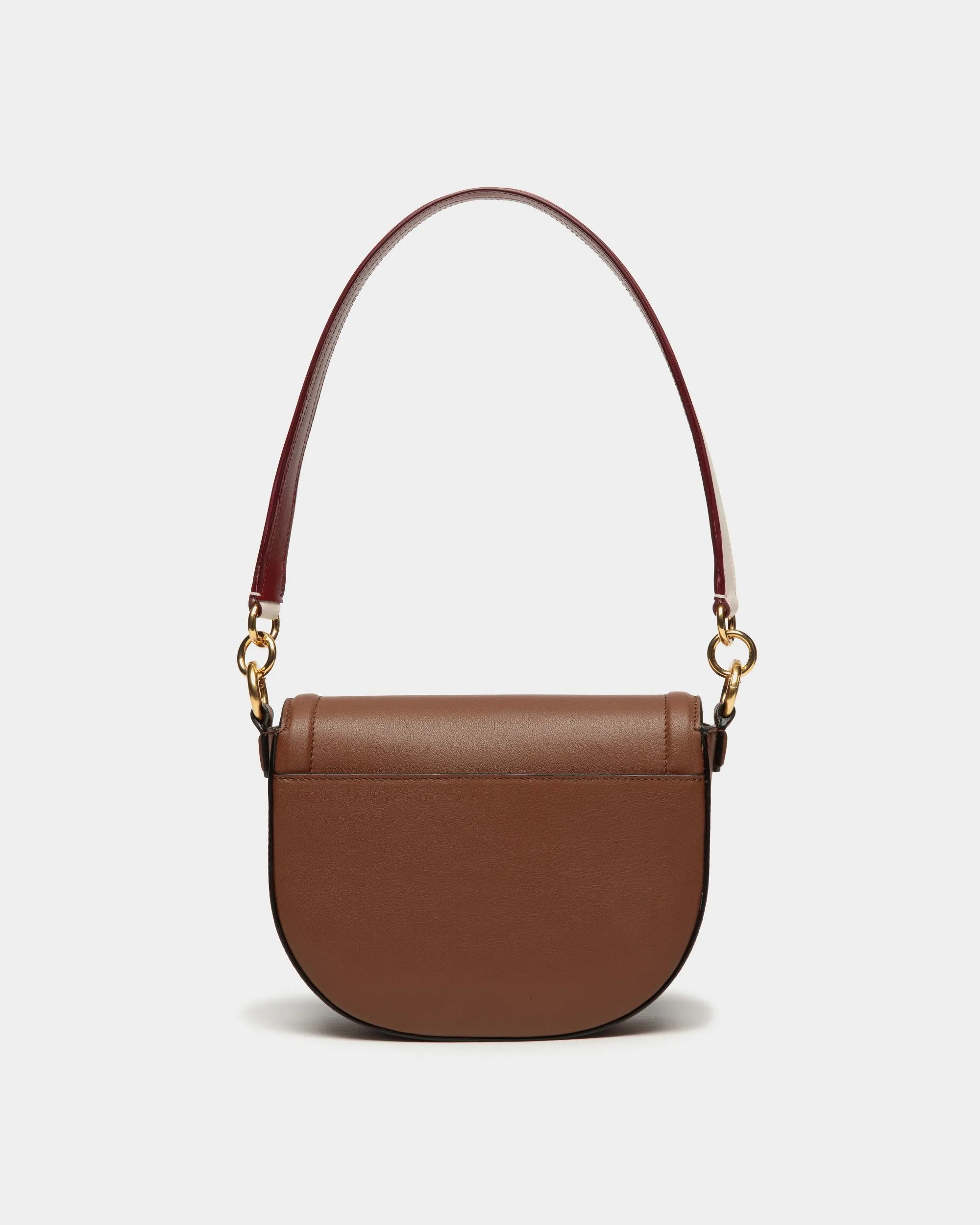 Code Crossbody Bag In Brown Leather 