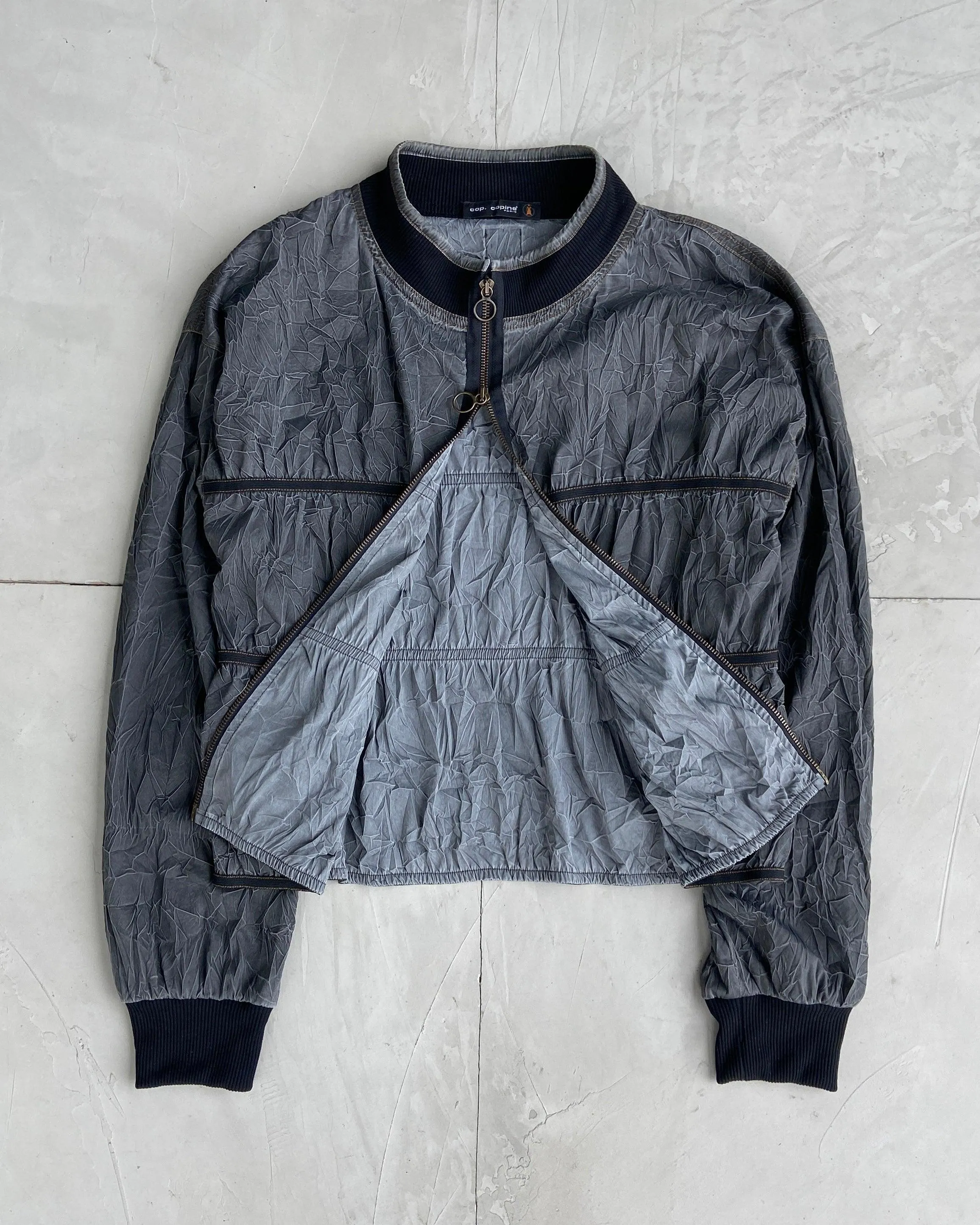 COP COPINE 2000'S TEXTURED CARGO JACKET -  M