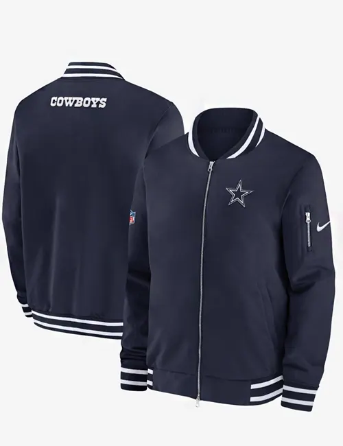 Dallas Cowboys Sideline Coach Bomber Jacket - William Jacket