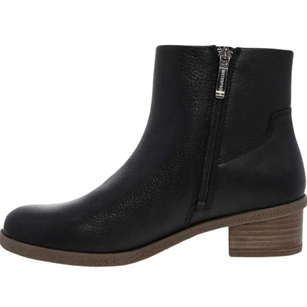 Dansko Daisie Chelsea Boot Black Waterproof Tumbled (Women's)