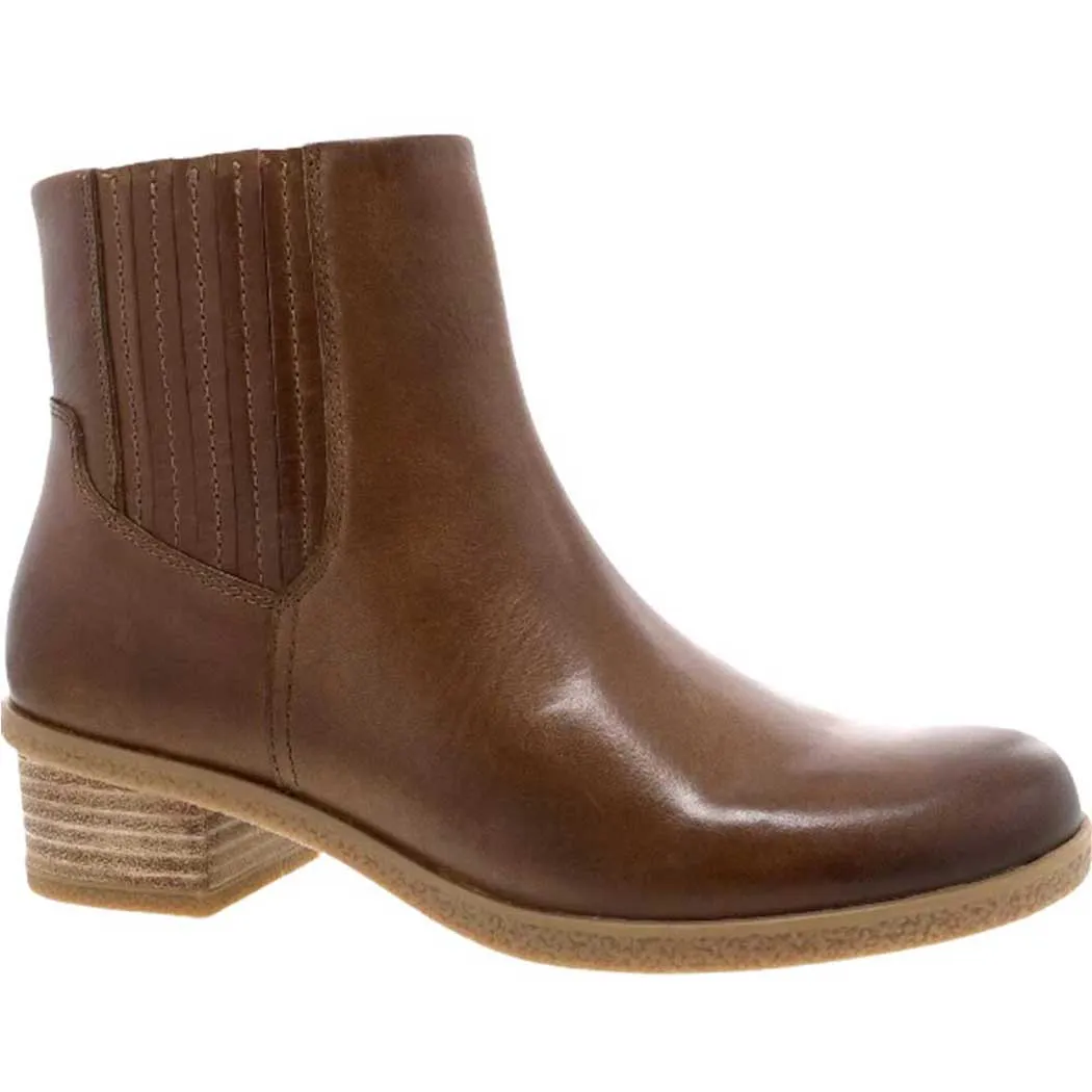 Dansko Daisie Chelsea Boot Tan Waterproof Burnished (Women's)