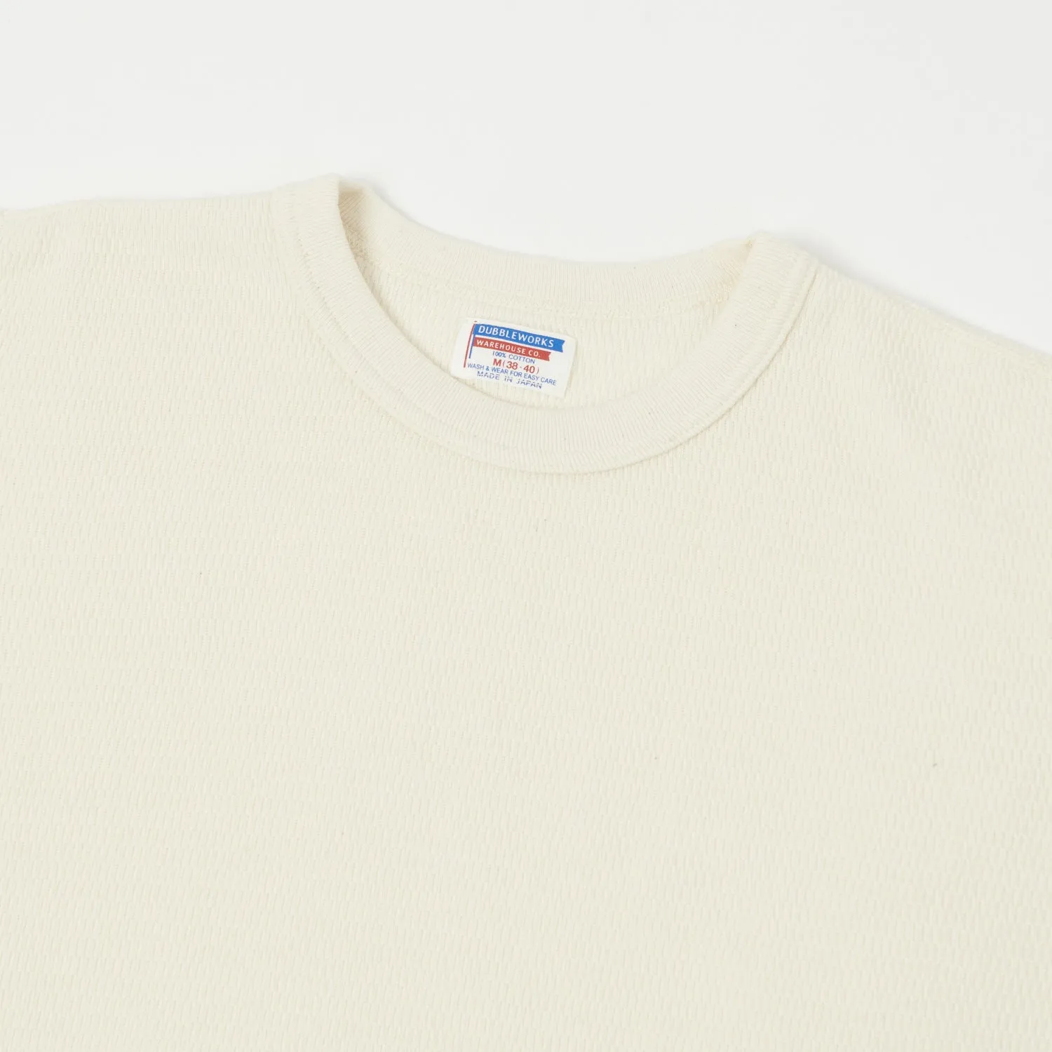 Dubbleworks L/S Thermal Crew Tee - Natural