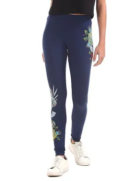 EdHardy Women Printed Embellished Leggings