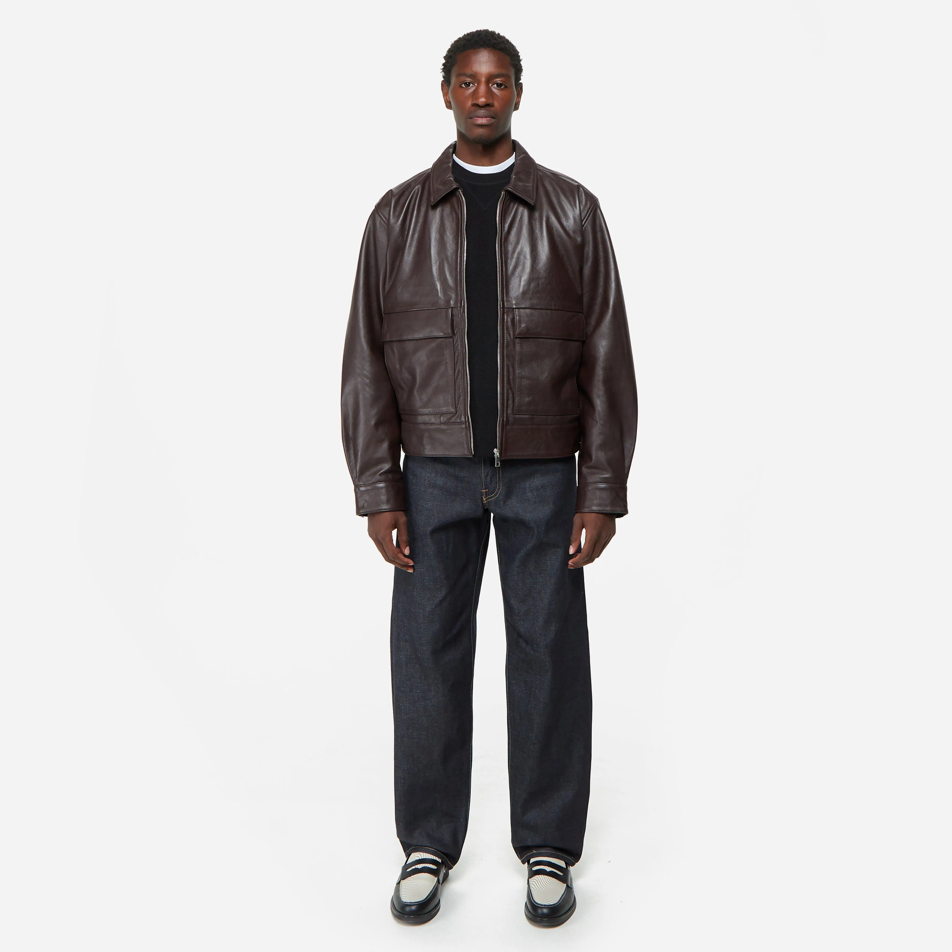 Edwin Dogma Leather Jacket