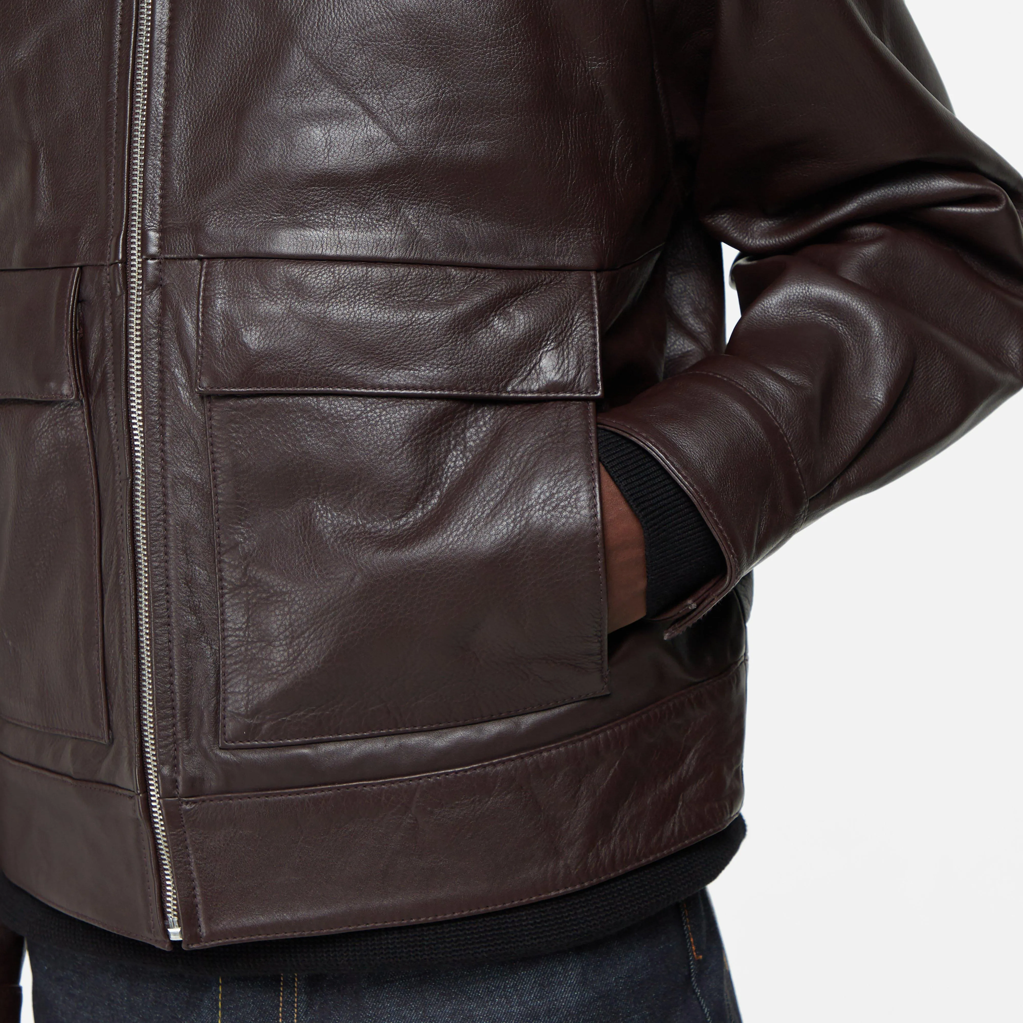 Edwin Dogma Leather Jacket