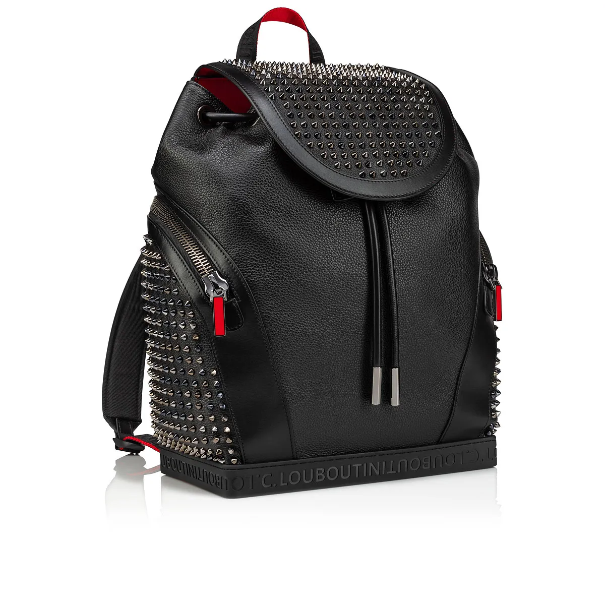 Explorafunk Backpack - Grained calf leather - Black