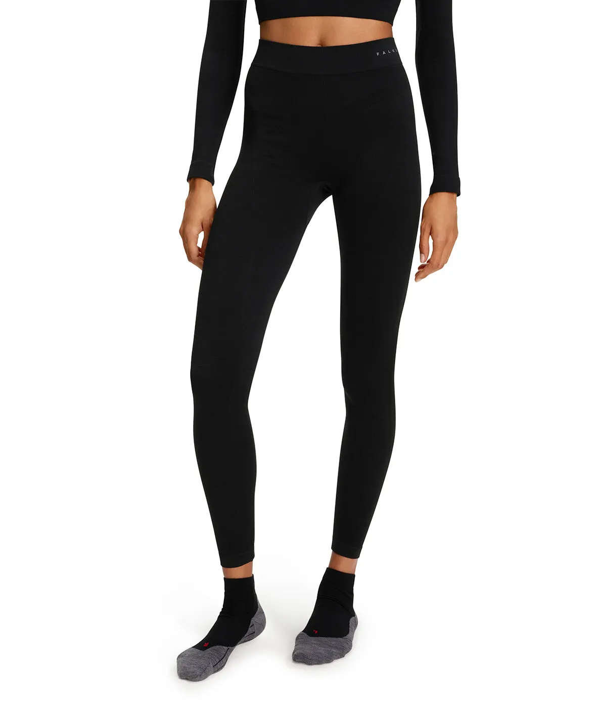 Falke Thermal Ski Leggings in Black