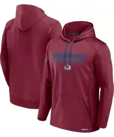 Fanatics Men's NHL Fanatics Colorado Avalanche Authentic Pro Rink Fleece Pullover Hoodie