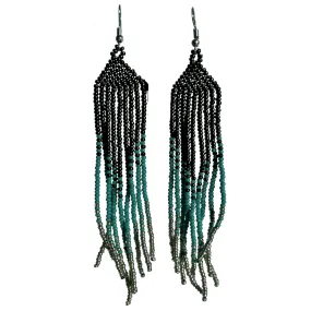 Fringe Long Beaded Earrings