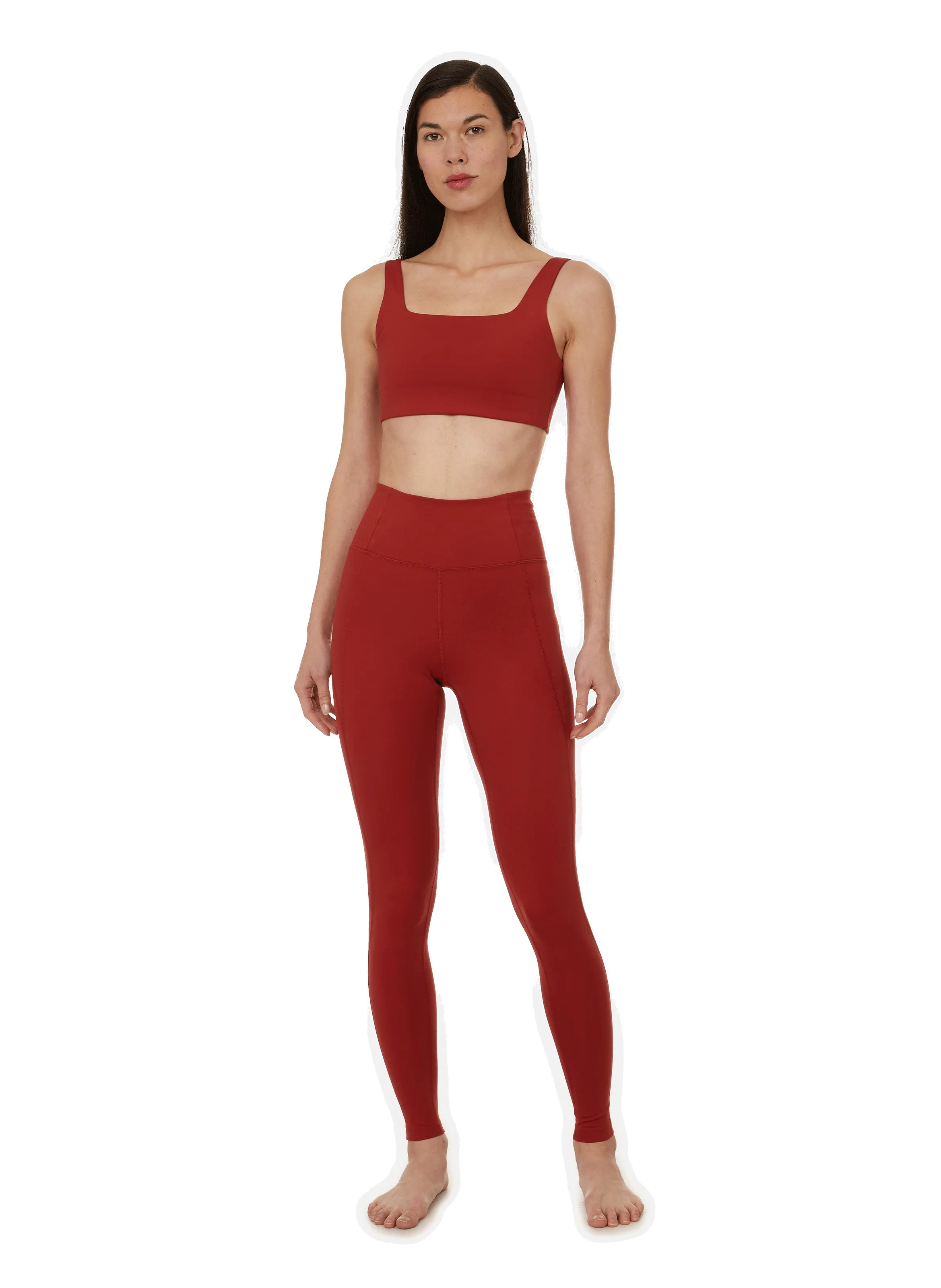 GIRLFRIEND COLLECTIVE  High-waisted leggings - Red