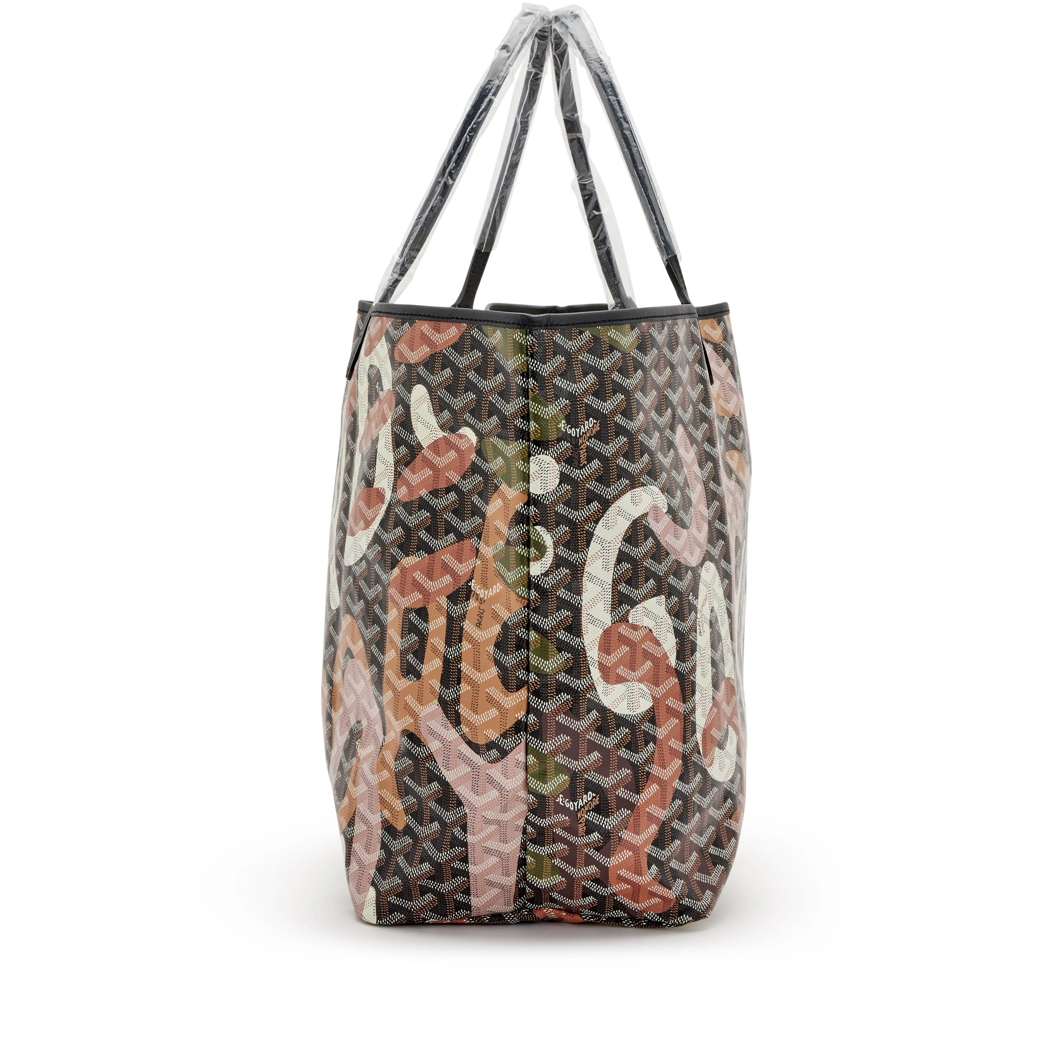 Goyard Pink Lettres Camouflage Goyardine Coated Canvas Saint Louis GM Tote, 2023