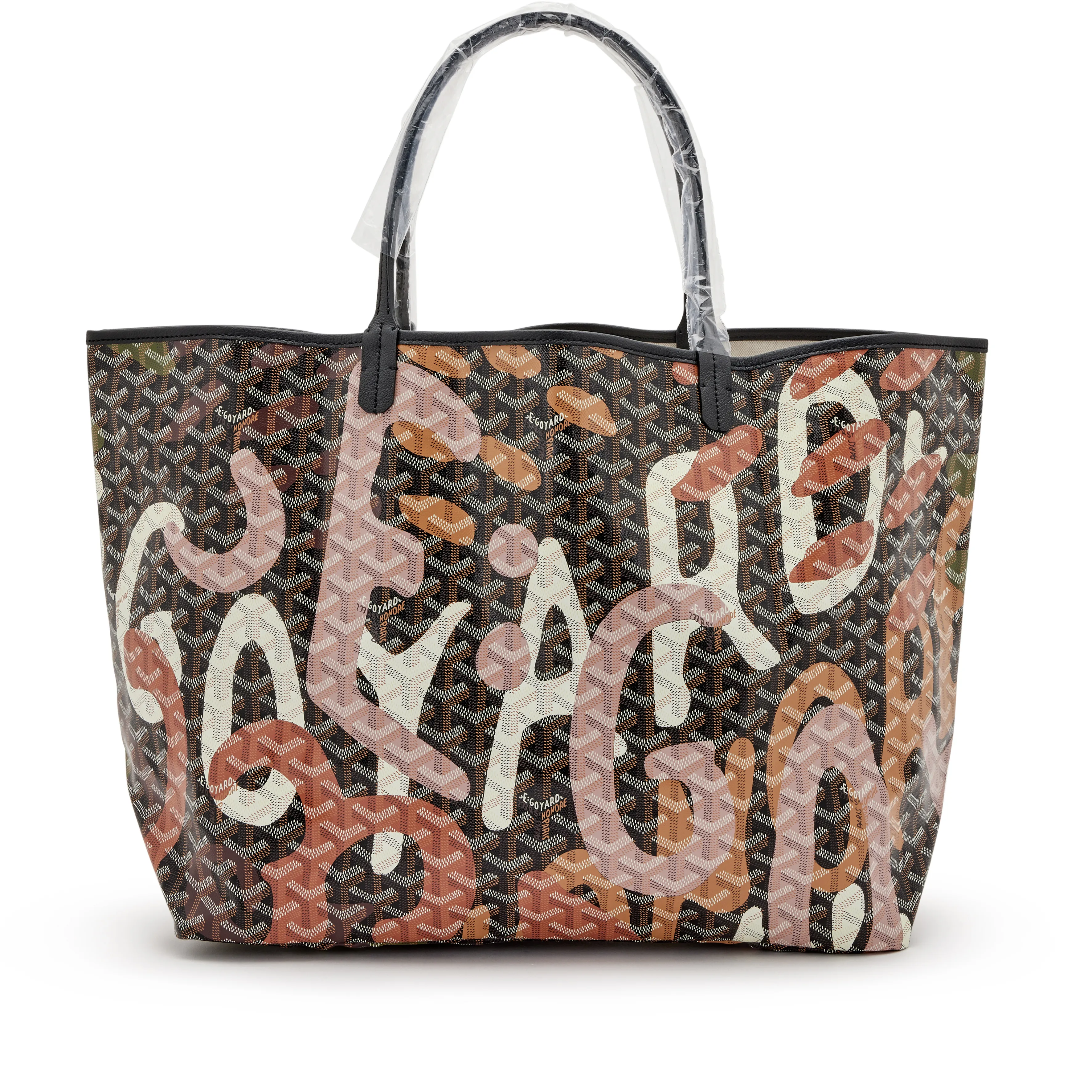 Goyard Pink Lettres Camouflage Goyardine Coated Canvas Saint Louis GM Tote, 2023