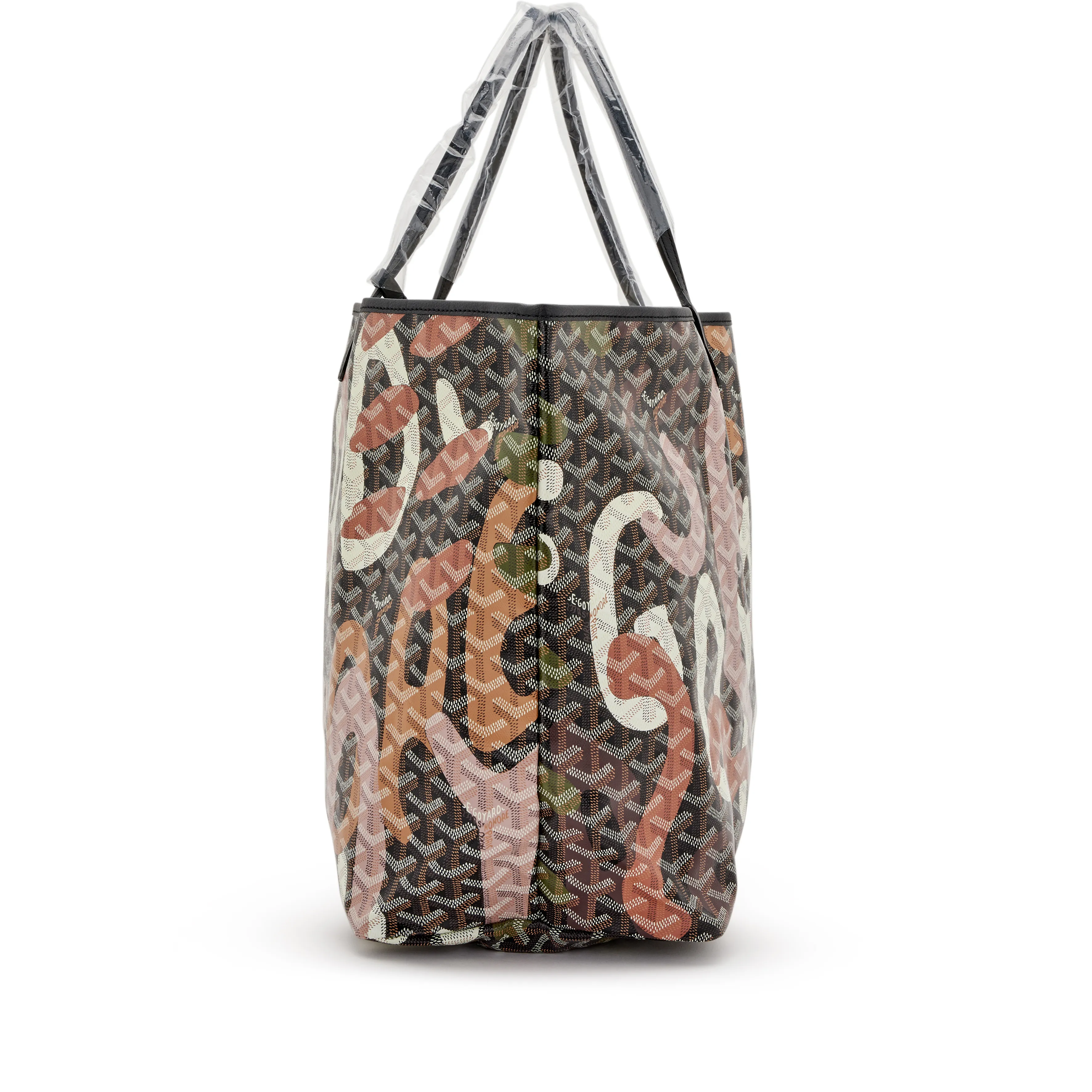 Goyard Pink Lettres Camouflage Goyardine Coated Canvas Saint Louis GM Tote, 2023