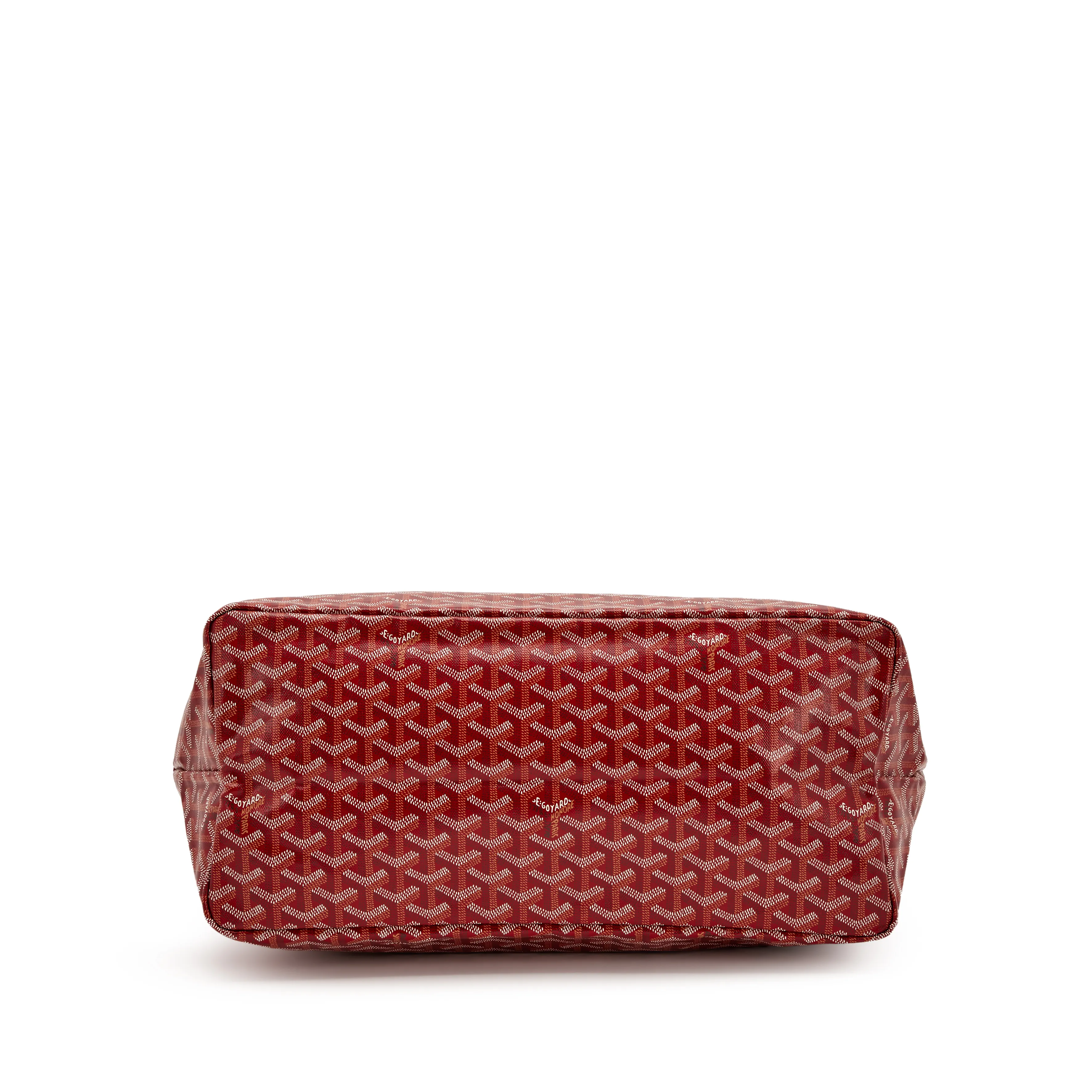 Goyard Red Goyardine Canvas and Chevroches Calfskin Saint Louis GM Tote, 2023