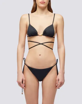 HALI - BIKINI CON TOP E SLIP A TRIANGOLO REGOLABILI