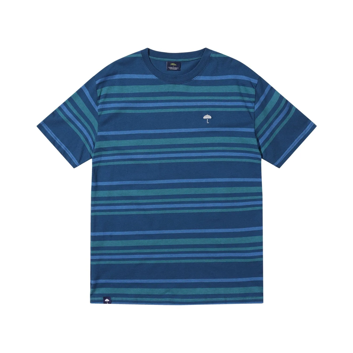 Helas Bandes Striped T-Shirt Teal Blue