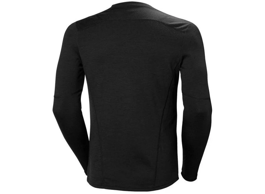 Helly Hansen HH Lifa Marino Crew Black Baselayer & Thermals  Ski Clothing