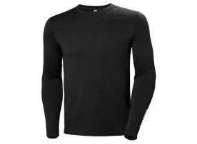 Helly Hansen HH Lifa Marino Crew Black Baselayer & Thermals  Ski Clothing