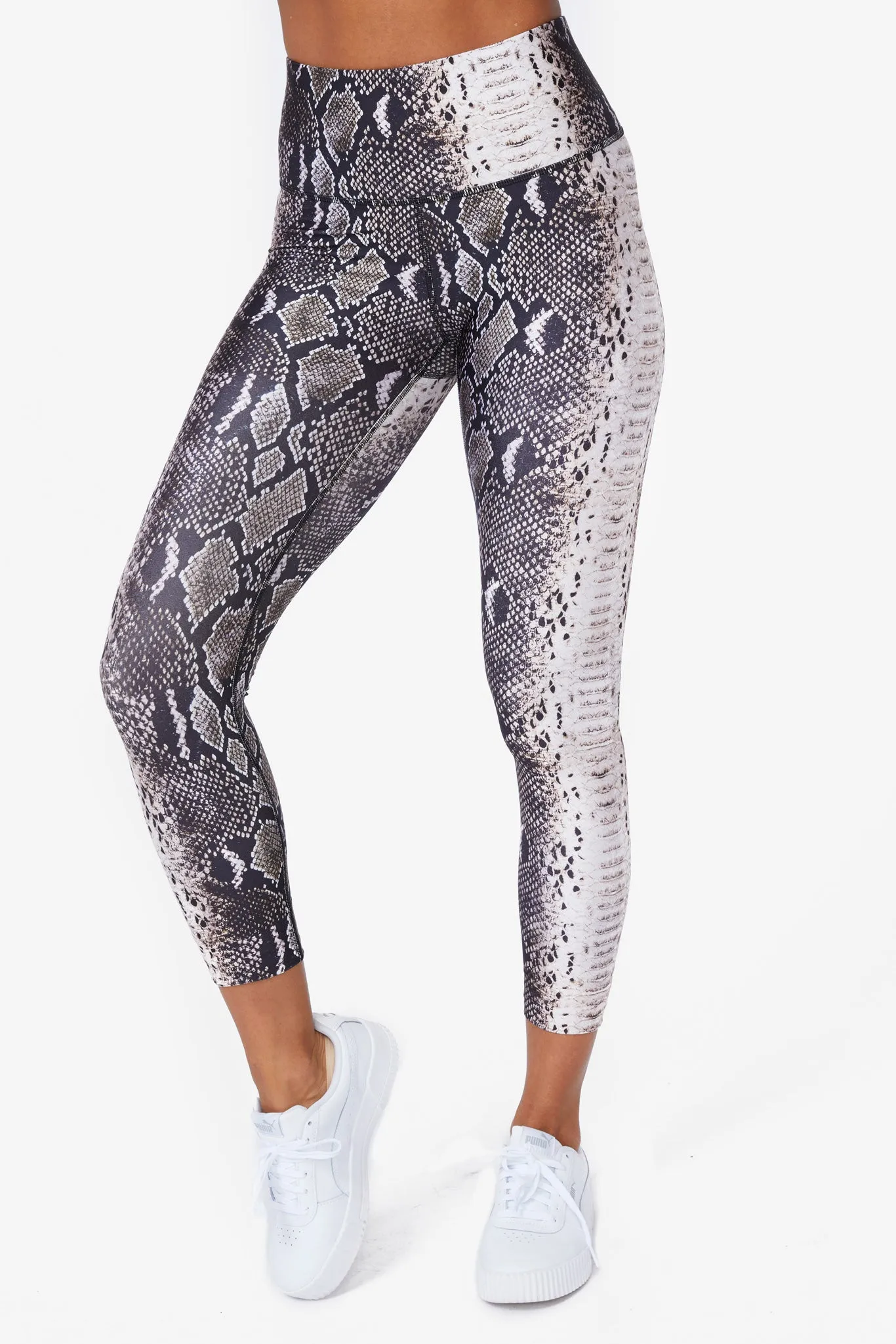 Hi-Shine Capris in Wild Python