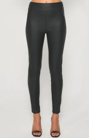 High Waisted Faux Leather Leggings (SPA396B)