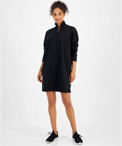 Ideology Women's Fleece 1/4-Zip Dress