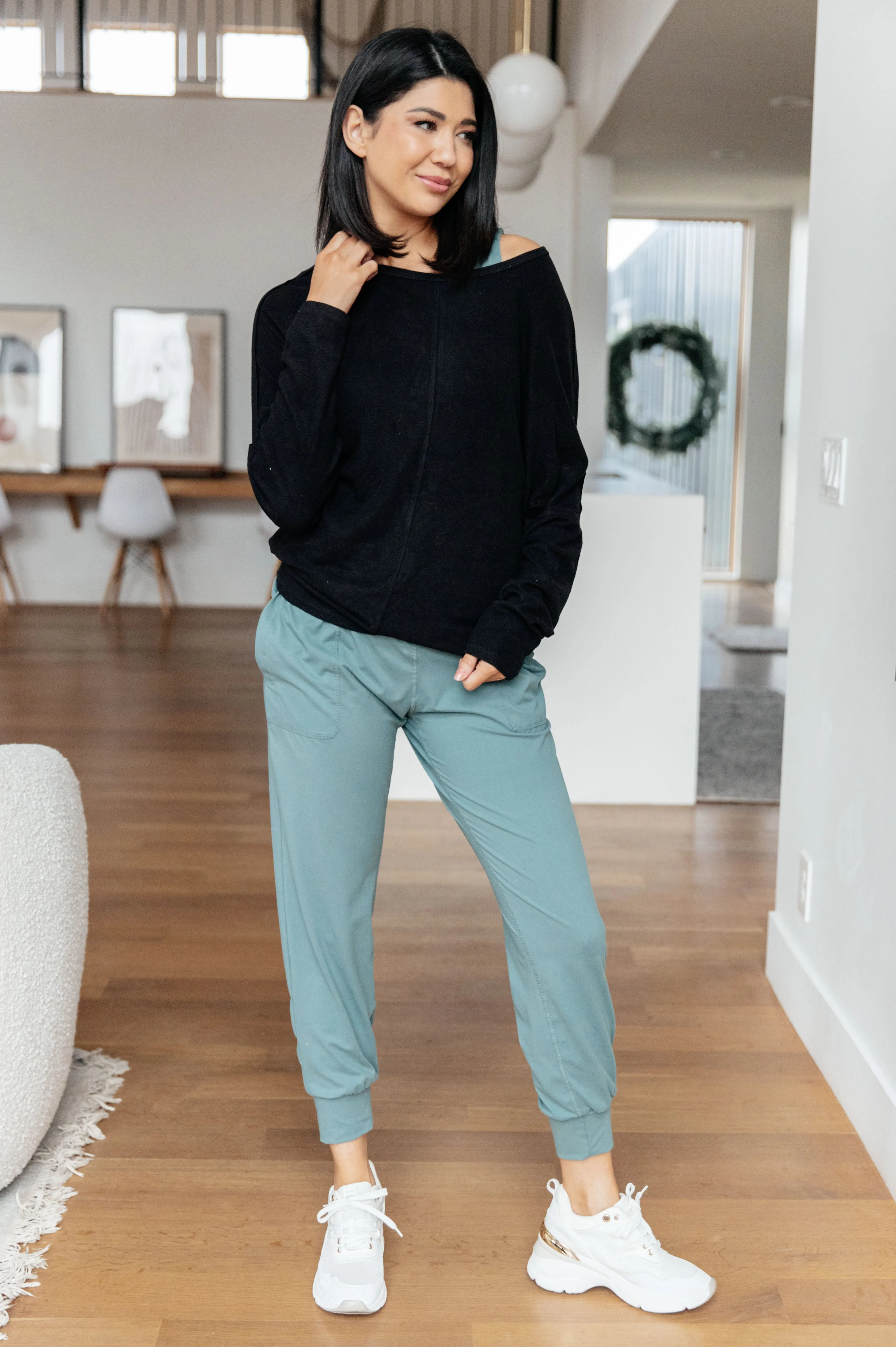 Juliet Joggers in Tidewater Teal