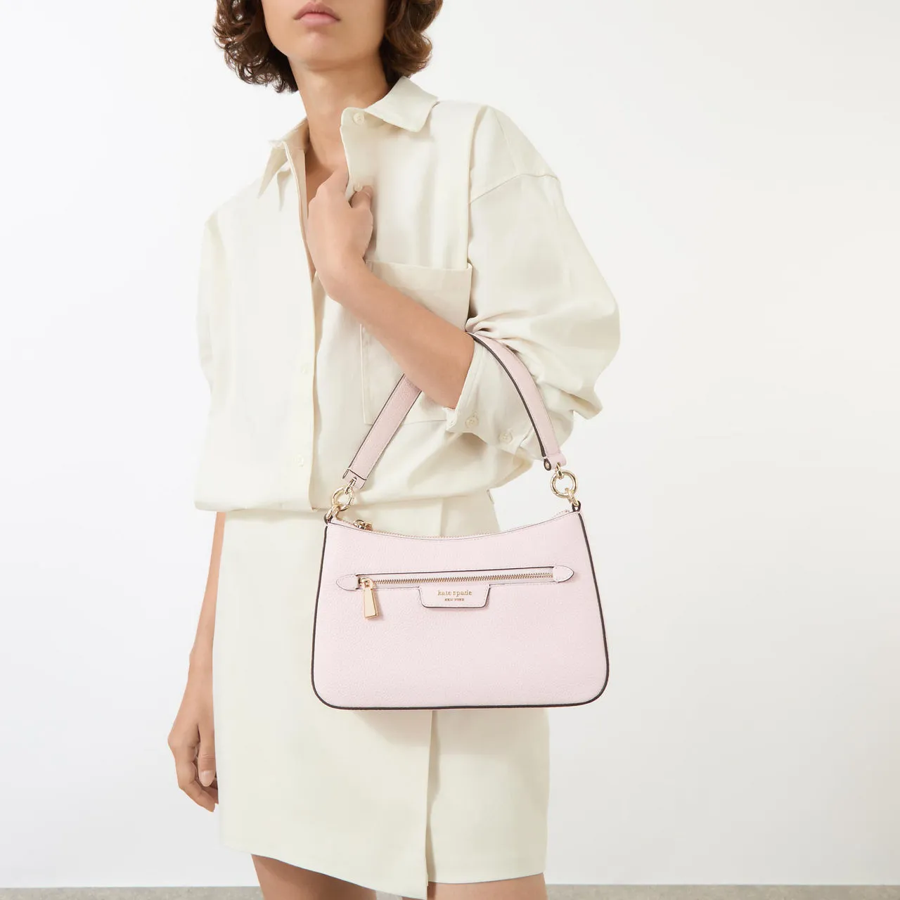 KATE SPADE NEW YORK Hudson Convertible Crossbody Bag - Shimmer Pink